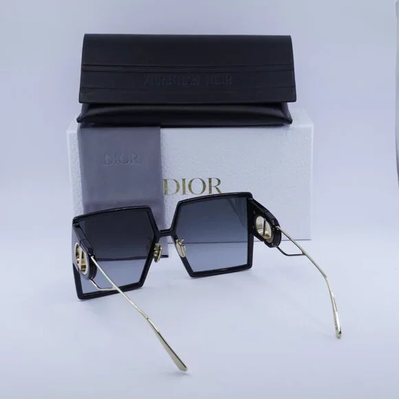 Dior 30MONTAIGNE SU 12A1 Square Sunglasses - Black/Grey Gradient - Picture 10 of 10